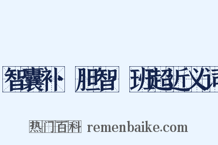 智囊补·胆智·班超近义词是什么意思的图片